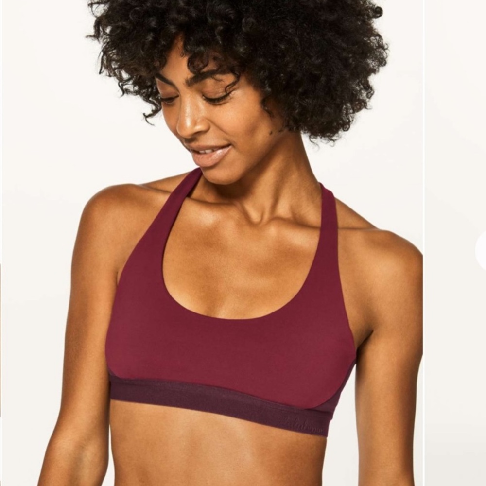 Lululemon Box It Out Bra Oxblood / Deep Rouge size 6